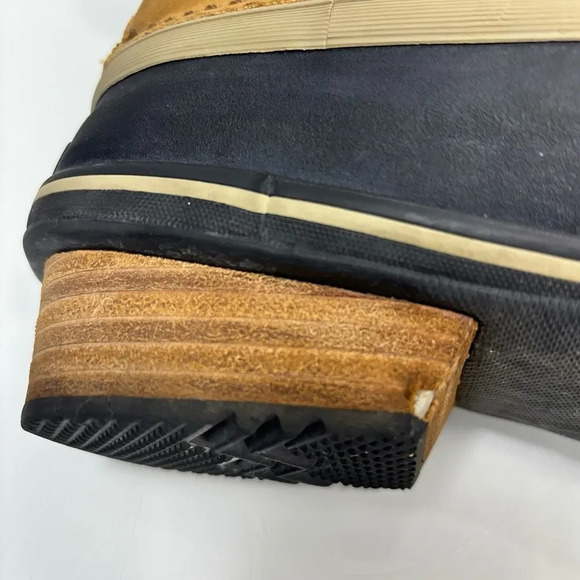 Sorel Slimpack II‎ Tan Leather Rubber Lace Up Waterproof Winter Boots Size 7 - Picture 9 of 13